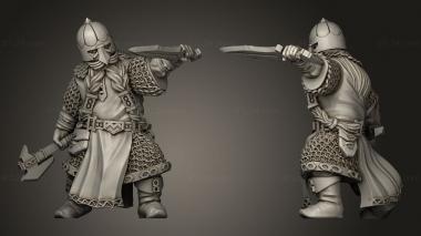Military figurines Dwarven Road Guardians Warriors Guard 3d model