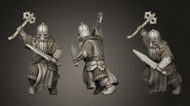Military figurines Dwarven Road Guardians Warriors Guard 3d model