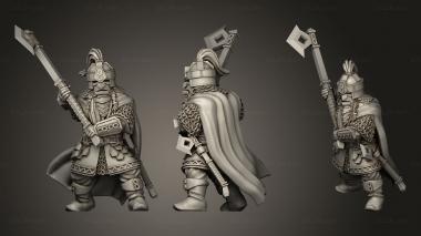 Military figurines Dwarven Royal Guards Warriors Guard 3d model