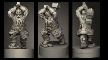 Military figurines Dwarves 3d model