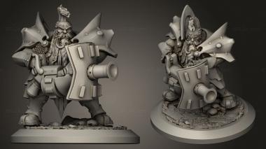 Military figurines Dwarves Troops Chromium Crusher 3d model