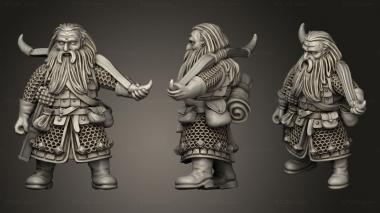 Military figurines Dwarves Dwarf Brothers ivaldi 3d model