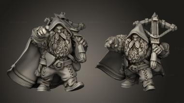 Military figurines Dwarves Dwarf Ranger 3d model