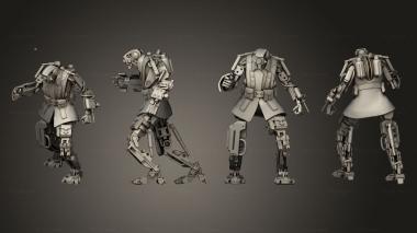 Military figurines Banka Vrach Robot Medic 3d model