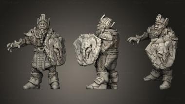 Military figurines Dwarves Dwarf Warrior 3d model