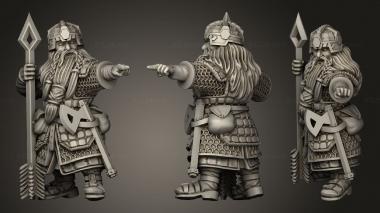 Military figurines Dwarves Dwarves Scorpion crew 3d model
