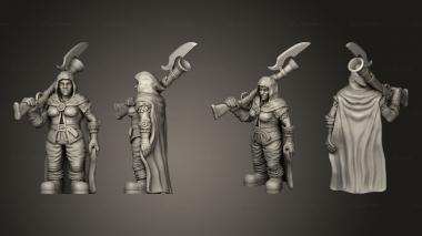 Military figurines Dwarves Female Dwarf Hunter standing 3d model
