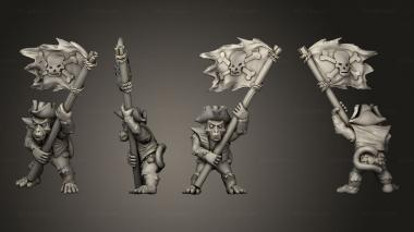 Military figurines Banner A Monkey 3d model
