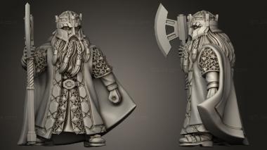 Military figurines Dwarves king hildinger gemwearer lord the sapphire ridges 3d model