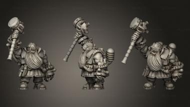 Military figurines Dwarves Lord Gemalin 3d model