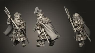Military figurines Dwarves Gemwardens Warrior with axe 3d model