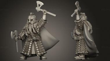 Military figurines Dwarves Vidar Dwarven Champion Shield Breaker 3d model