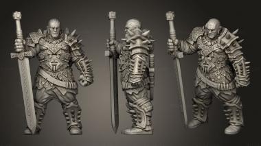 Military figurines eacb eorgon goliath barbarian 3d model