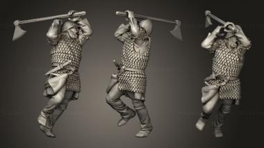 Military figurines Early Spanish Dane Axe 3d model