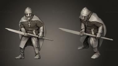 Military figurines Early Spanish Glaive 3d model