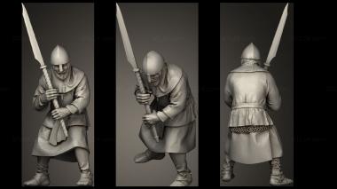 Military figurines Early Spanish Glaive 3d model