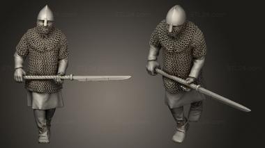 Military figurines Early Spanish Glaive 3d model
