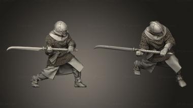 Military figurines Early Spanish Glaive 3d model