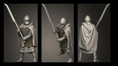 Military figurines Early Spanish Glaive 3d model