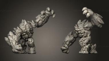 Military figurines Earth elementals elemental 3d model