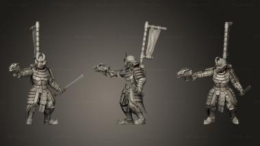 Military figurines Captain 3d model