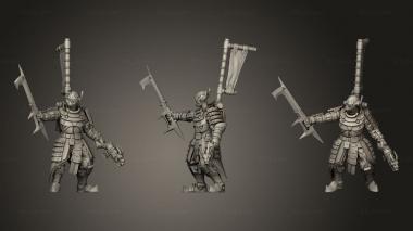 Military figurines Captain 3d model