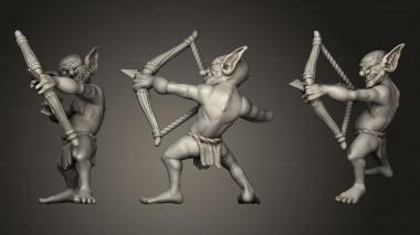 Military figurines Encounter Basic Goblin Archer 3d model