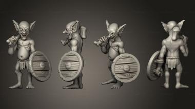 Military figurines Encounter Basic Goblin Warrior 3d model