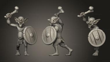 Military figurines Encounter Basic Goblin Warrior 3d model