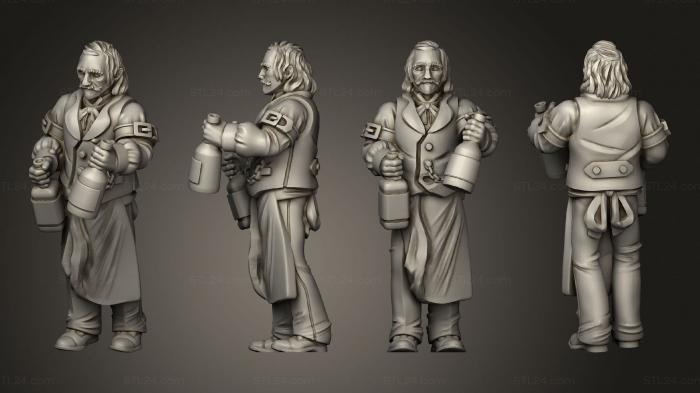 Military figurines (Bar 3 001, STKW_3117) 3D models for cnc