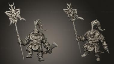 Military figurines Elder Gods 3d model