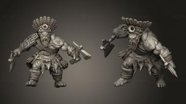 Military figurines Elder Gods 3d model