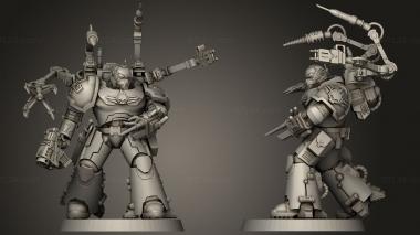 Military figurines Electus Geneticist 3d model