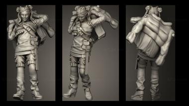Military figurines Element Babette 3d model