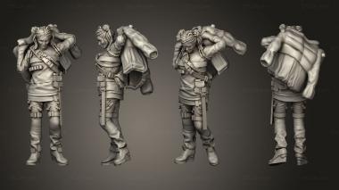 Military figurines Element One Babette 3d model