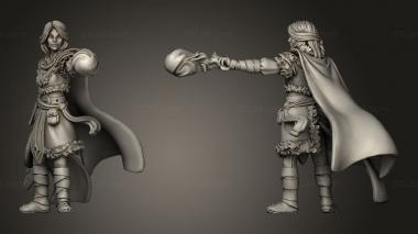 Military figurines Elena Axe 3d model