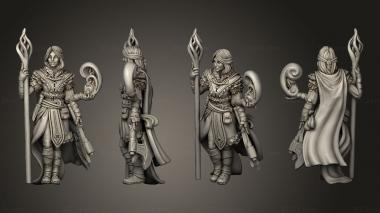 Military figurines Elena Casual Sorceress Axe 3d model