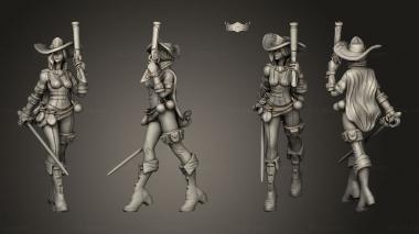 Military figurines Elena the Duelist 3d model