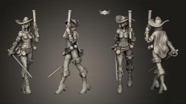 Military figurines Elena the Duelist Nude 3d model