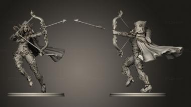 Military figurines Elf Archer Arrow 3d model