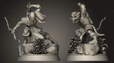Military figurines Elf Archer Male 3d model