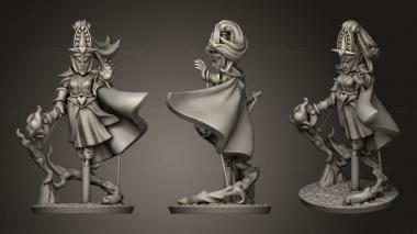 Military figurines elf mage 3d model
