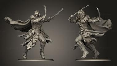 Military figurines Elf Ranger 3d model