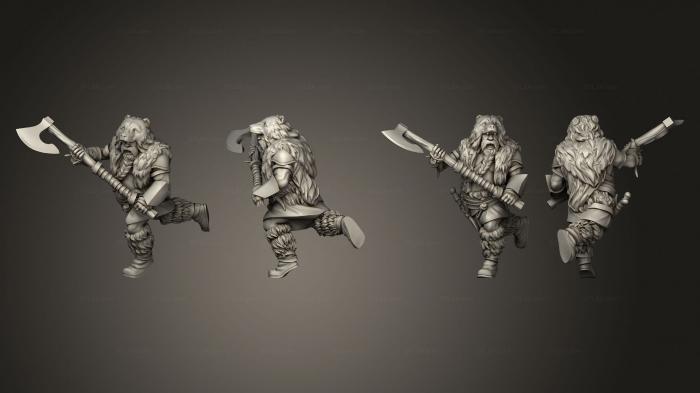Military figurines (Barbarian Berserker 05 Body, STKW_3130) 3D models for cnc