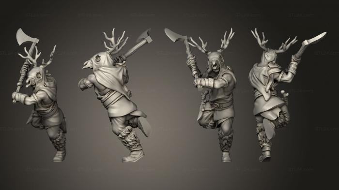Military figurines (Barbarian Berserker 06 Body, STKW_3131) 3D models for cnc
