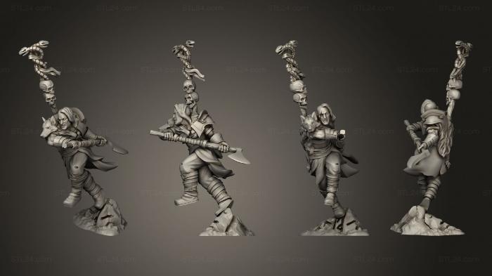 Military figurines (Barbarian Berserker Bearer Body, STKW_3133) 3D models for cnc
