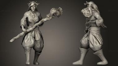Military figurines Forest Druid 3d model