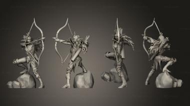 Military figurines Moon Runner Archer 3d model