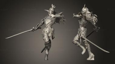 Military figurines Moon Runner Attacking 3d model