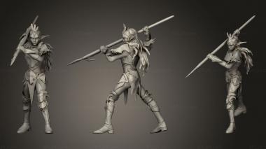 Military figurines Moon Runner Spear 3d model